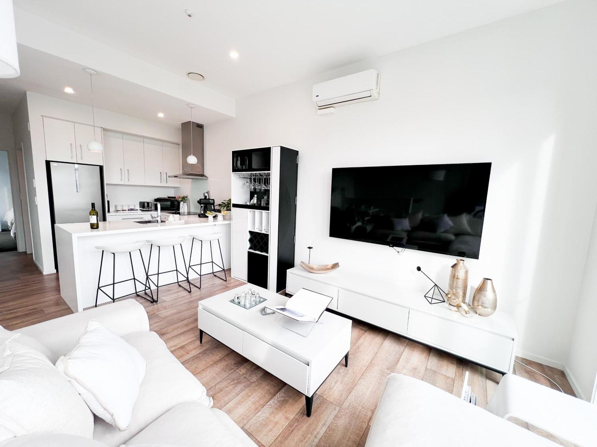 Luxury 2 Bedroom Apartment With Cocktail Bar And Espresso Machine Auckland Exterior foto